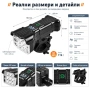 Акумулаторен LED фар за велосипед X-TIGER 2 в 1 със звънец USB дисплей 400 лумена 5 режима, снимка 8