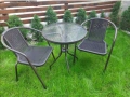 Градински комплект 2 стола с маса, снимка 4