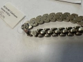 Сребърна гривна 10.82гр.17см., снимка 5