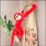 Плющена играчка маймунка със звуци 5,0 йх 10 см, снимка 4