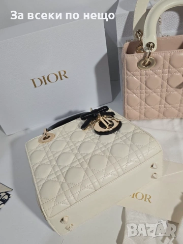 Lady Dior Дамска Бяла Чанта Код Brand Luxury Fashion2, снимка 4 - Чанти - 54953023