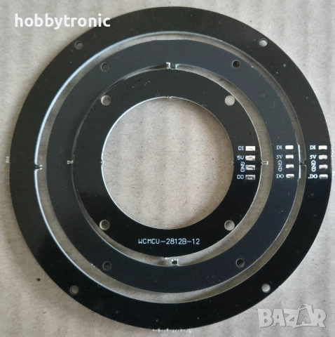 RGB LED WS2812 ring,  цветен ринг ардуино, снимка 2 - Друга електроника - 30975781