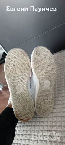 Adidas Stan Smith дамски маратонки размер 38 бели естествена кожа , снимка 5 - Маратонки - 55383907