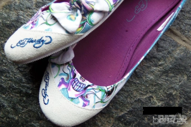 Ed Hardy оригинален сет чанта и обувки, снимка 5 - Дамски ежедневни обувки - 54350701