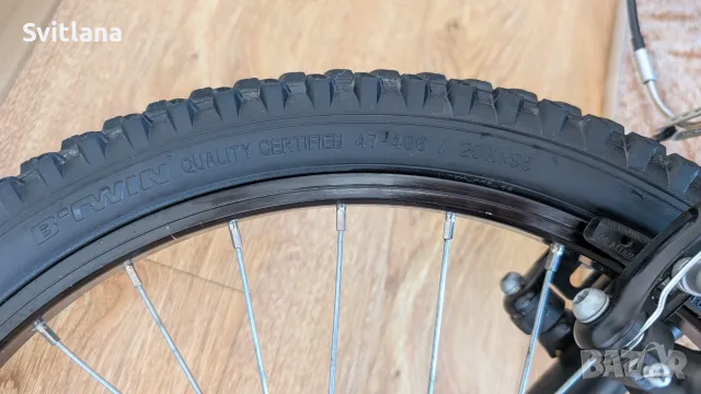 Детски планински велосипед ROCKRIDER EXPLORE 500, 20" (Decathlon) с 20-инчови гуми. , снимка 18 - Велосипеди - 55604520