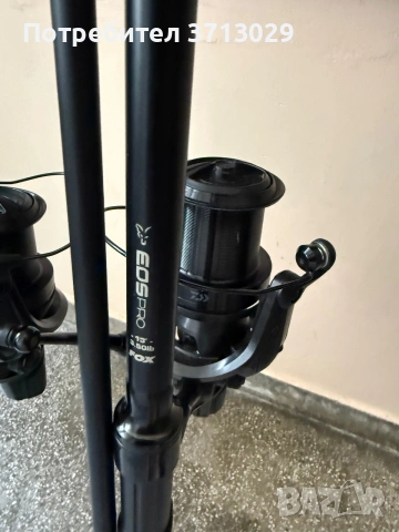 Комплект 2 въдици Fox EOS Pro 13 ft 3.50 lb + 2 макари Daiwa Crosscast