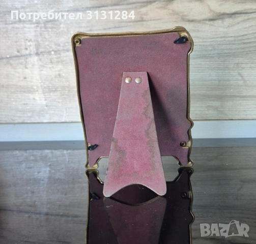 Ретро италианска рамка за снимка от месинг – Сецесион (Арт Нуво), снимка 2 - Други - 55243794