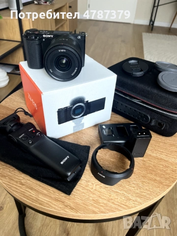 **ПРОДАВАМ ПЪЛЕН VLOG / CONTENT CREATOR КОМПЛЕКТ – SONY ZV-E10 + ОБЕКТИВ + ТРИПОД + АКСЕСОАРИ**, снимка 6 - Фотоапарати - 54089502