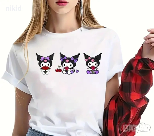 Санрио Kuromi Куроми sanrio лист малки щампа термо апликация картинка за дреха блуза чанта , снимка 4 - Други - 54359133