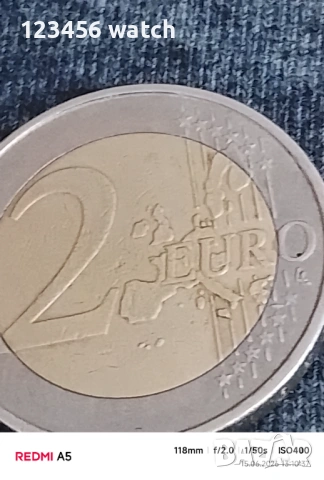 2евро монета буква f2002г, снимка 3 - Нумизматика и бонистика - 54911894