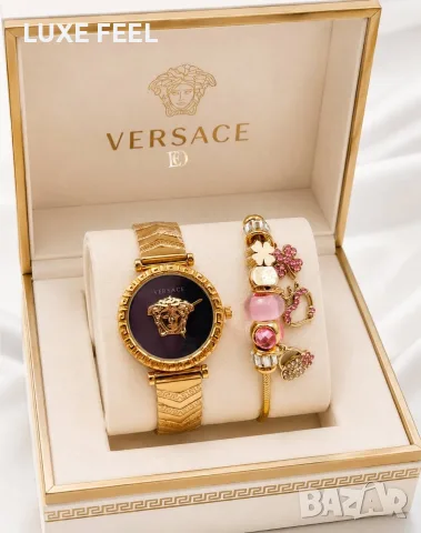 Versace ⚜️Дамски Часовник+ Гривна , снимка 7 - Луксозни - 55403836