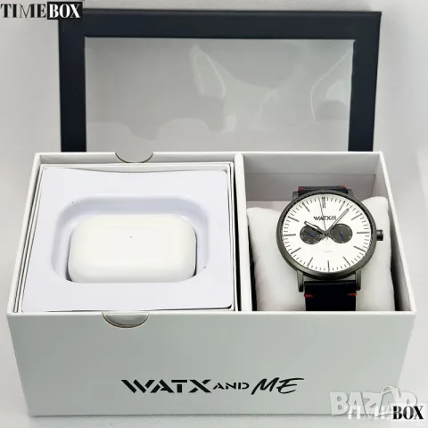 Watx and Colors Chronograph Blue/White + Earbuds, снимка 2 - Мъжки - 55357620