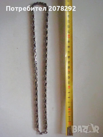 Ланец за мъже-цвят сребрист, снимка 2 - Други - 54104783