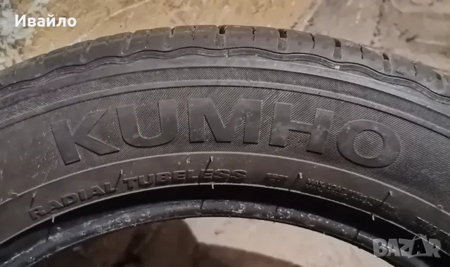 Продавам 2 броя летни гуми 205.55.16 на 1 сезон дот 2022 KUMHO , снимка 4 - Гуми и джанти - 55640776