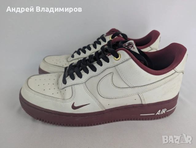 Маратонки Nike Air Force 1 Low 82 Cream Burgundy