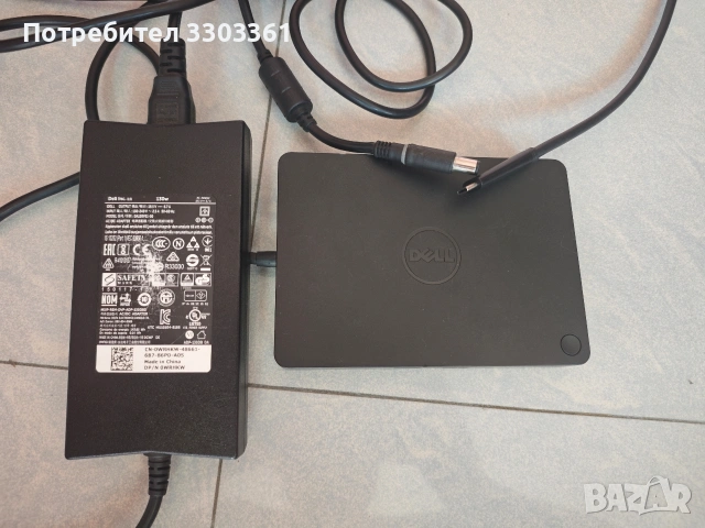 Докинг станция Dell + зарядно оригинални 130 вата 