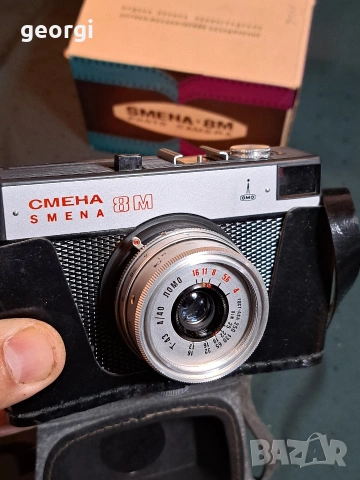 ретро съветски фотоапарат Смена 8 31/6, снимка 2 - Фотоапарати - 55162629