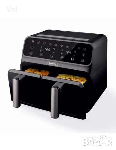 Фритюрник AirFryer Rosberg Premium, 1700W, снимка 6 - Фритюрници - 54682302