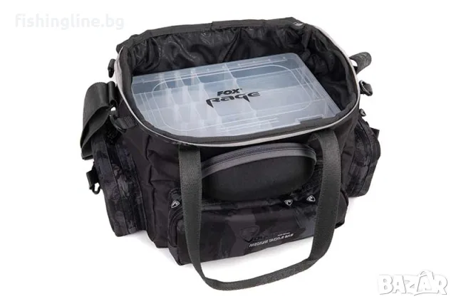 Fox Rage Camo Voyager Medium Tackle Bag – риболовна чанта с 6 кутии, снимка 5 - Екипировка - 55430329
