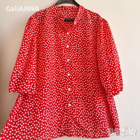 СТРАХОТНА РИЗА В ЧЕРВЕН ЦВЯТ 2XL-3XL