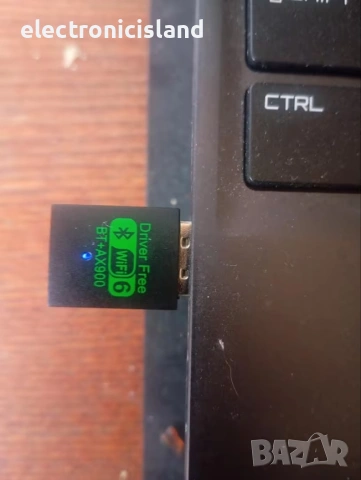 Безжичен адаптер Wifi 6 + Bluetooth 5.4, USB, 900Mbps, 2.4/5.8Ghz за лаптоп, компютър, снимка 7 - Мрежови адаптери - 41786780