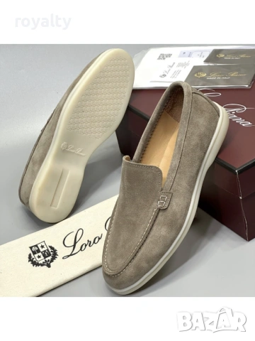 Loro Piana Мокасини Естествен Велур 36-44 Номер  
