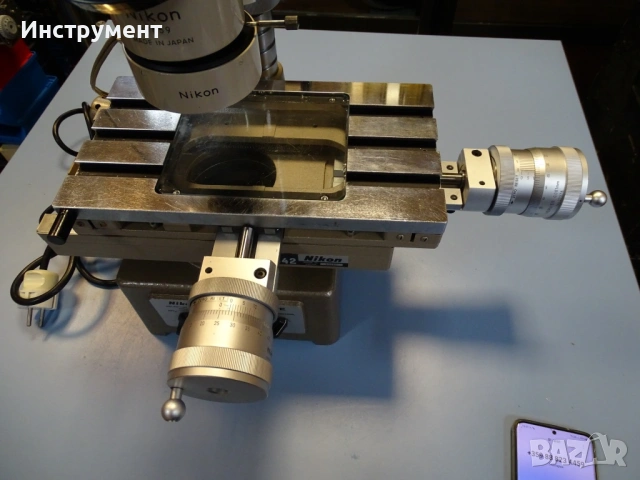 Инструментален измервателен микроскоп Nicon MEASURESCOPE 220V 50Hz, снимка 5 - Други машини и части - 54928308