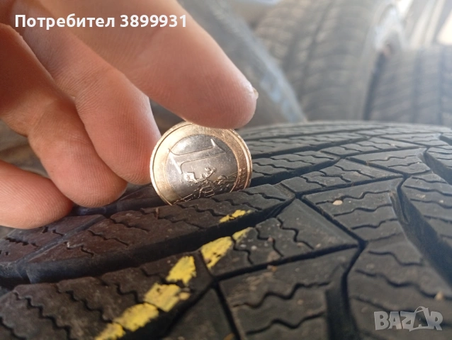 Зимни гуми със стоманени джанти 205/55, 16 за Форд и 20 оригинални гайки, снимка 4 - Гуми и джанти - 54429328