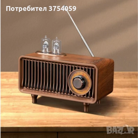 Bluetooth радио колонка AS19 - ретро стил и дизайн, снимка 3 - Bluetooth тонколони - 55182773