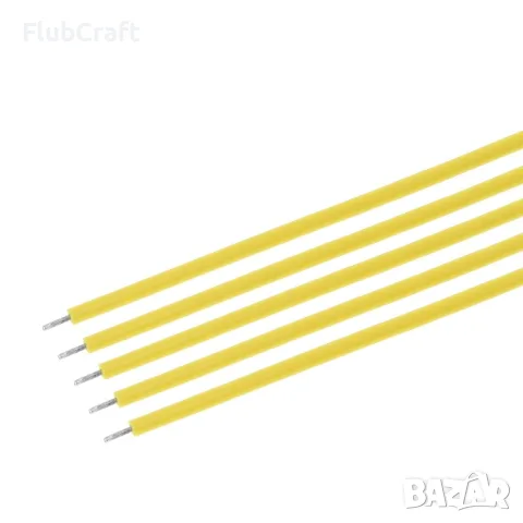 Breadboard Jumper кабели Жълти – 100 Броя