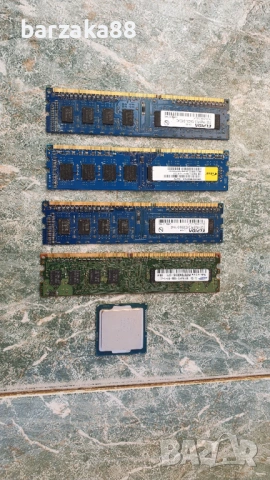 5 броя платки Рам памет и Процесор