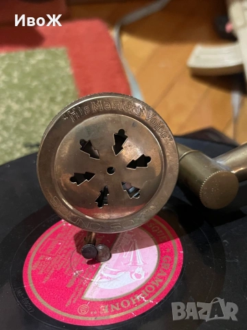 Стар грамофон HisMastersVoice, снимка 4 - Грамофони - 54824954