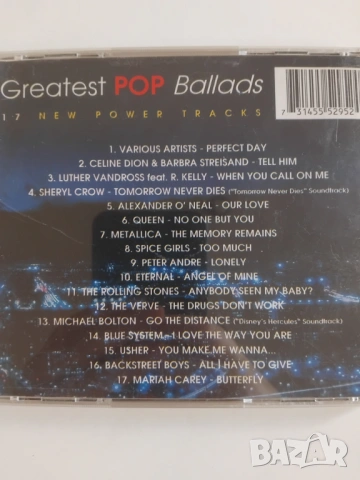 Greatest Pop Ballads 17 new power tracks - матричен диск музика, снимка 2 - CD дискове - 54681649