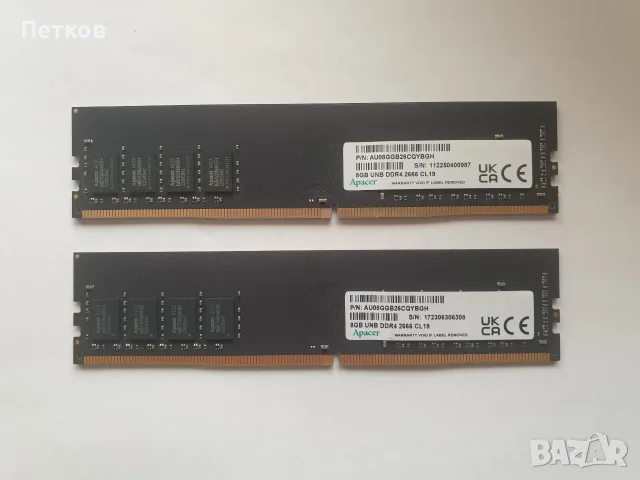 RAM Apacer 16GB(2x8GB) DDR4 2666 MHz, DIMM
