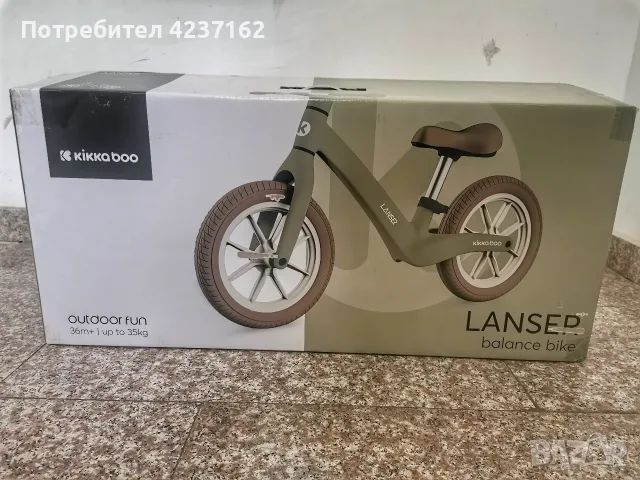 KIKKA BOO Баланс колело без педали LANSER ARMY GREEN, снимка 5 - Детски велосипеди, триколки и коли - 55604616