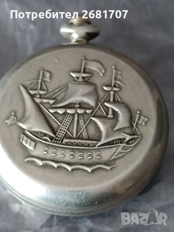 джобен часовник Молния-кораб, снимка 3 - Джобни - 54238983