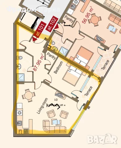 Продава 2-стаен апартамент, Аспарухово, Варна, снимка 2 - Апартаменти - 55450989