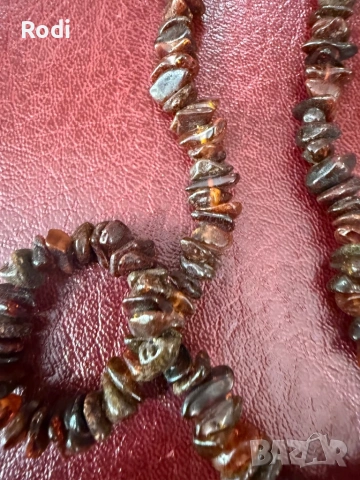 голям гердан от натурален кехлибар, снимка 2 - Колиета, медальони, синджири - 54329192