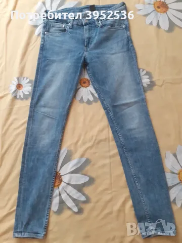 14 чифта мъжки маркови дънки, размерМ 32/33 като нови !! Модела е skinny, ластичен по тялото !!!, снимка 15 - Дънки - 55572058