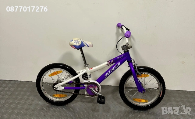 ПЕРФЕКТНИЯТ ПОДАРЪК ЗА 1-ви ЮНИ Детски алуминиев велосипед Specialized за момиче 16 цола/ колело, снимка 2 - Велосипеди - 54629263