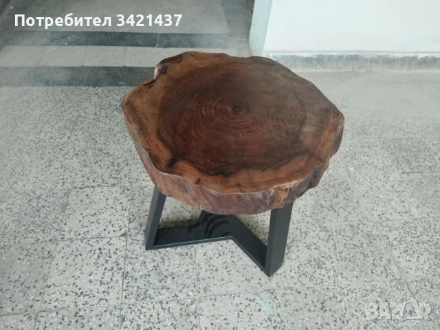 Масичка от шайба на орех , снимка 3 - Маси - 53914089