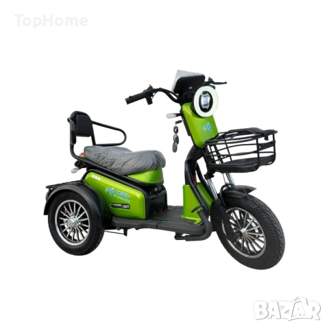  Двуместна Електрическа Триколка PUDDING 1800W , снимка 2 - Мотоциклети и мототехника - 41941423