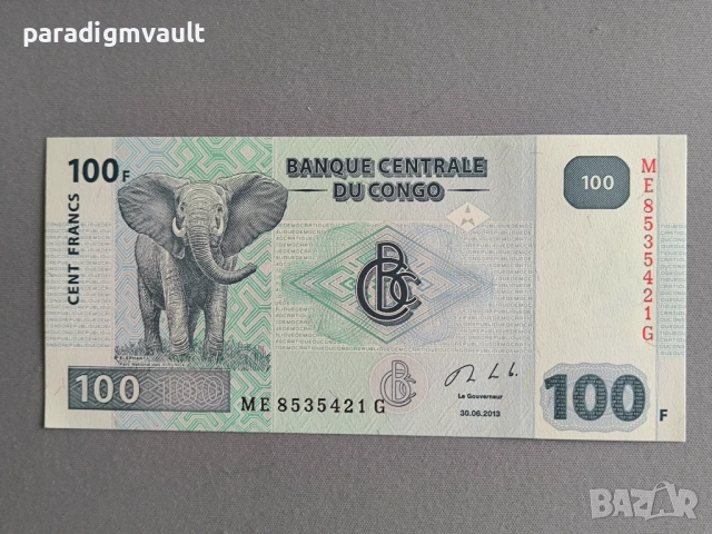 Банкнота - Конго - 100 франка UNC | 2013г.