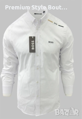 мъжки ризи lacoste Hugo boss emporio armani Burberry , снимка 2 - Ризи - 54057445