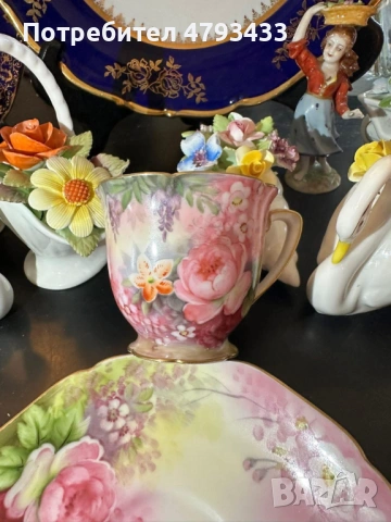 Ръчно нарисуван сет от японски порцелан, снимка 3 - Декорация за дома - 54164960