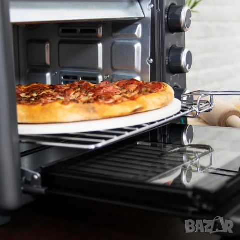 Фурна за пица Cecotec Bake&Toast 2600 Black 4Pizza 26L 1500W, снимка 4 - Печки, фурни - 54983062