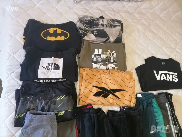 детски лот за момче 10/12 Год. Nort Face, reebok, Adidas, Nike