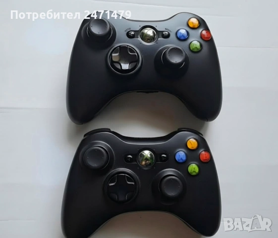 Продавам 2 бр. безжични джойстика за Xbox 360 (черни) – като нови! / Заменям за Xbox One, снимка 2 - Xbox конзоли - 54731241