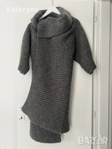 вълнен кардиган, палто Zara, яке, снимка 2 - Палта, манта - 54311175