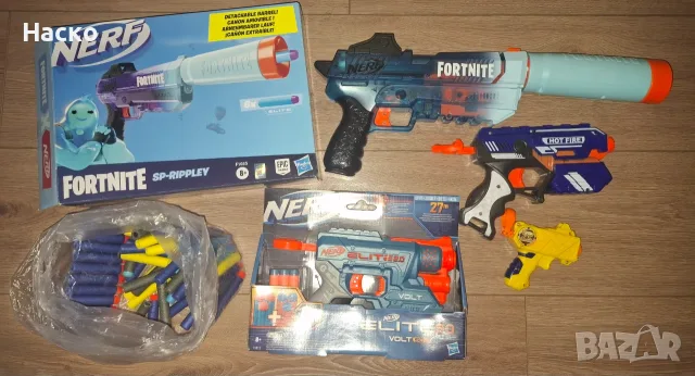 NERF Бластер детско оръжие/играчка/ 3бр.+стрелички